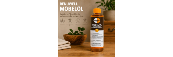 Renuwell Möbelöl – Pflege für Holz und Holzmöbel