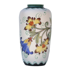 Keramik Vase Vintage Tischdekoration  Blumenmuster...