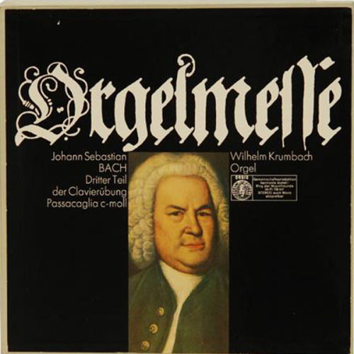 Schallplatten "Orgelmesse" Bach Wilhelm Krumbach 3 LPs