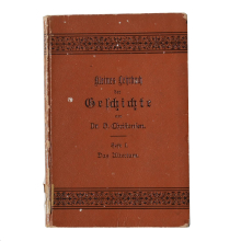 Buch Dr. H. Christensen "Kleines Lehrbuch der Geschichte" Heft I: Das Altertum Ferdinand Hirt & Sohn Verlag 1895