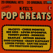 K-Tels pop greats : 20 original hits. 1 LP von 1974