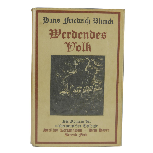 Buch Hans Friedrich Blunck "Werdendes Volk" Hanseatische