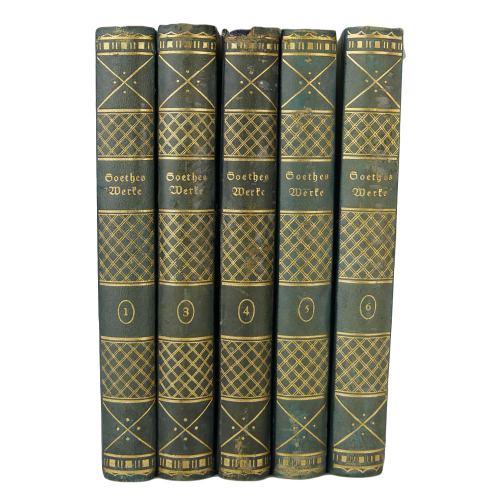 Bücher Goethe "Ausgewählte Werke" 5 Bände Schlüter & Ulbrich 1925