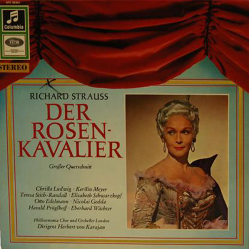Schallplatte "Der Rosenkavalier" Strauss Herbert von Karajan LP 