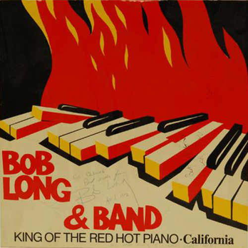 Schallplatte "King Of The Red Hot Piano - California" Bob Long & Band LP 1987