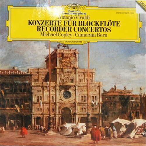 Schallplatte "Konzerte für Blockflöte" Vivaldi Michael Copley Thomas Füri LP 1985