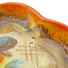 Schale Dümler & Breiden Keramik orange-braun