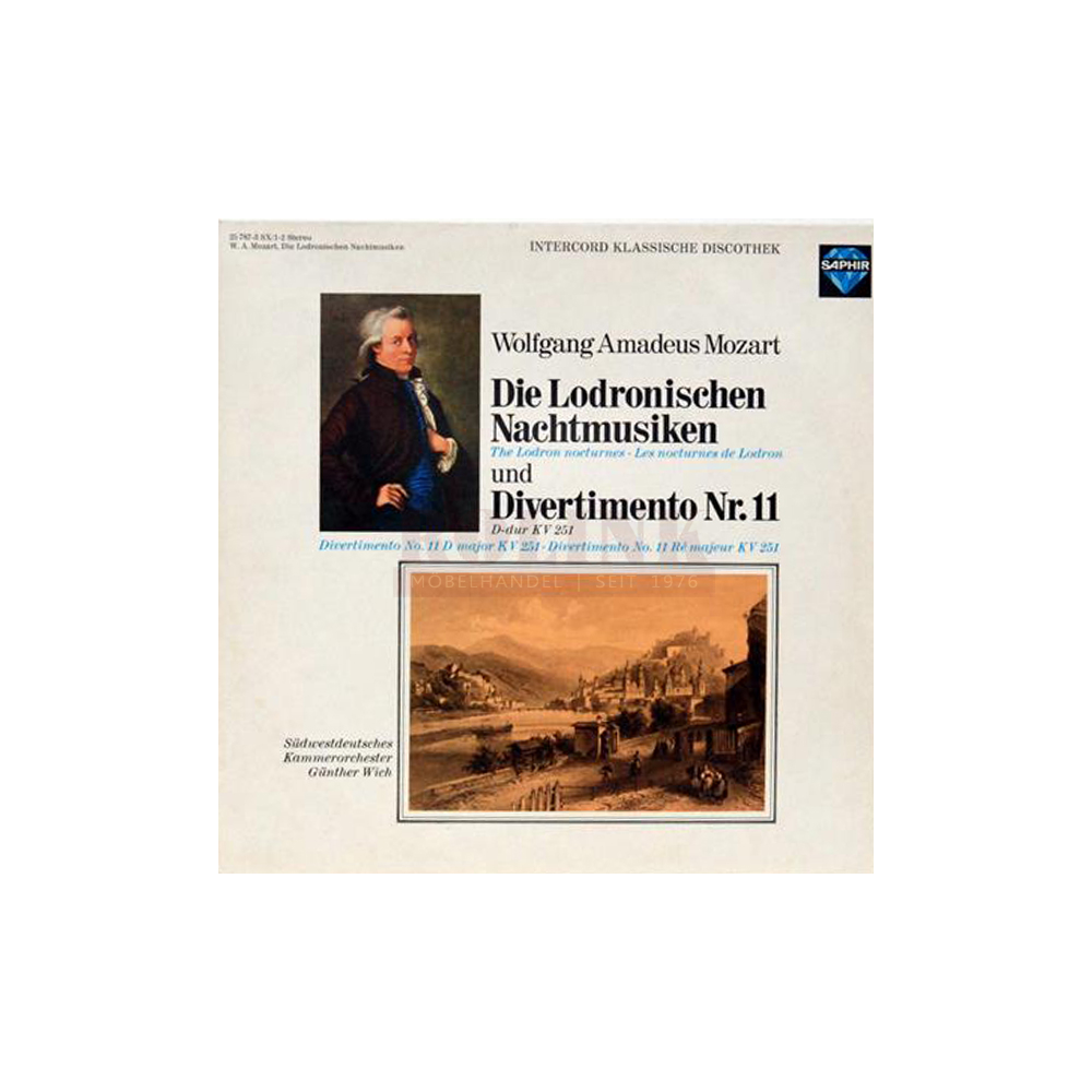 Schallplatte Die Lodronischen Nachtmusiken und Divertimento Nr. 11 Mozart 2 LPs 1975