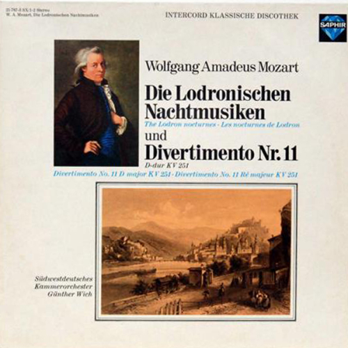 Schallplatte - Die Lodronischen Nachtmusiken und Divertimento Nr. 11 Mozart 2 LPs 1975