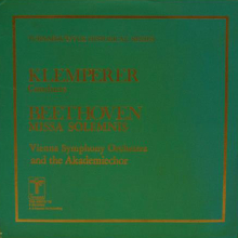 Schallplatte - Missa Solemnis Beethoven Otto Klemperer 2...