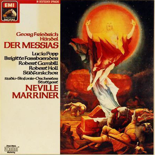 Schallplatten "Der Messias" Händel Neville Marriner 3 LPs 1985