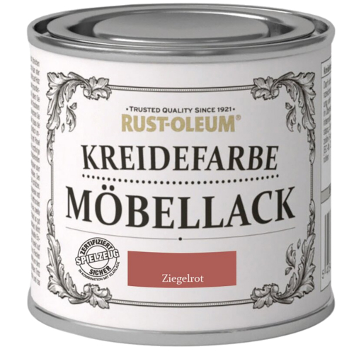 Rust-Oleum Kreidefarbe Möbellack Ziegelrot 125 ml