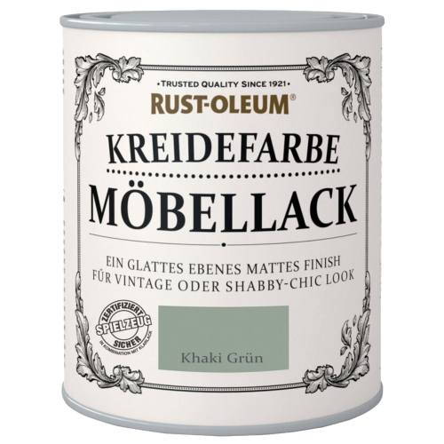 Rust-Oleum Kreidefarbe Möbellack Khaki Grün 750 ml