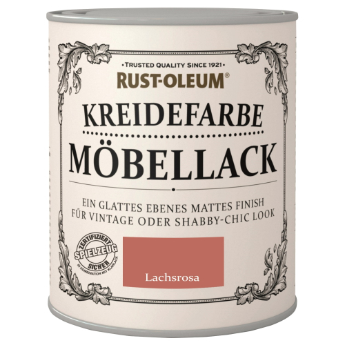 Rust-Oleum Kreidefarbe Möbellack Lachsrosa 750 ml