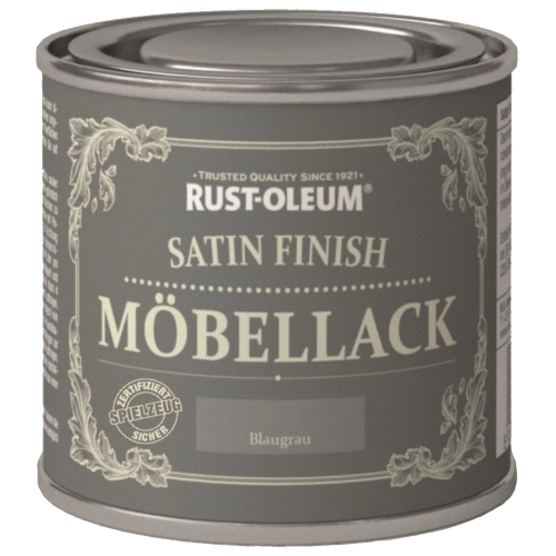 Rust-Oleum Satin Finish Möbellack Holzfarbe Innen Blaugrau 125 ml