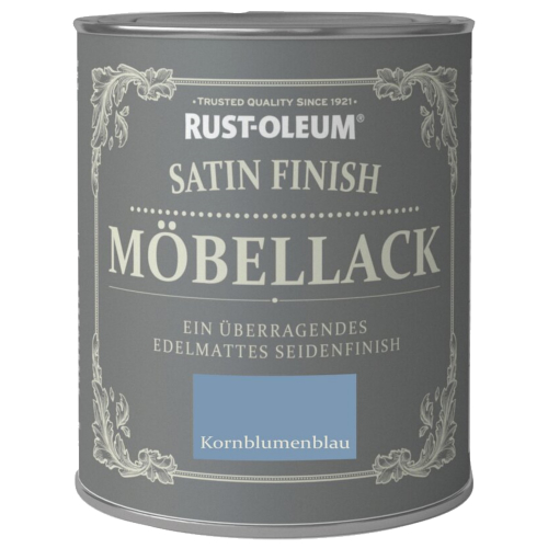Rust-Oleum Möbellack Satin Finish Holzfarbe Kornblumenblau 750 ml