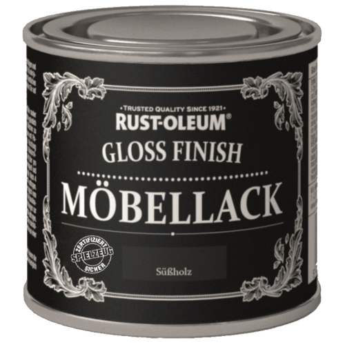 Rust-Oleum Möbellack Gloss Finish Holzfarbe Innen Süßholz 125ml