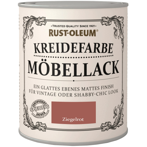 Rust-Oleum Kreidefarbe Möbellack Ziegelrot 750 ml