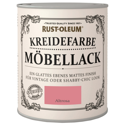 Rust-Oleum Kreidefarbe Möbellack Altrosa 750 ml