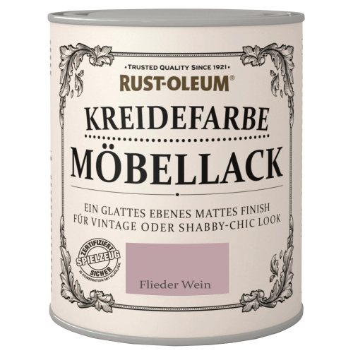 Rust-Oleum Kreidefarbe Möbellack Flieder Wein 750 ml