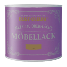 Rust-Oleum Möbellack Wassebasis Renovierfarbe Metallic Gold 125 ml