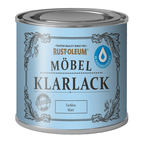Rust-Oleum 125 ml Möbel-Klarlack Klarlack Holzlack Tischlerlack Farblos Matt