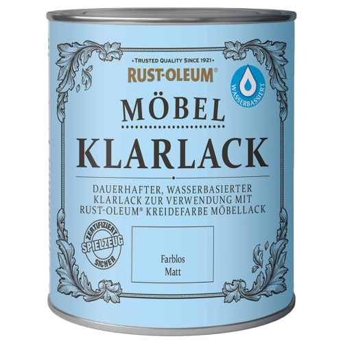 Rust-Oleum 750 ml Möbel-Klarlack Klarlack Holzlack Tischlerlack Farblos Matt