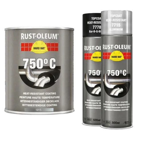 Rust-Oleum Hitzebeständiger Lack Metallbeschichtung 750°C
