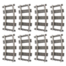 LEGO 8 Eisenbahn Gleisstücke lose für System...