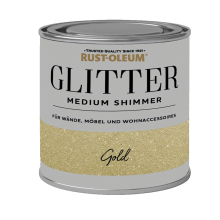 Rust-Oleum Glitter Medium Shimmer Glitzerwandfarbe Hell Gold