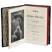 Buch P. Franz de Ribera "Leben der heiligen Theresia" Bonifacius Verlag 1903