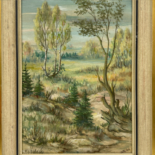Joachim Mallek – Landschaftsgemälde – signiertes Ölbild Natur – Vintage Kunst