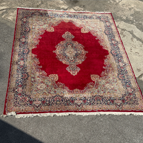 Handgeknüpfter Orientteppich Kerman/Kirman 303 × 396 cm – Wolle auf Baumwolle