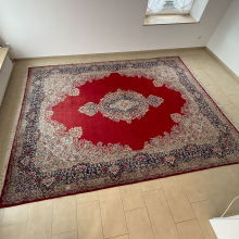 Handgeknüpfter Orientteppich Kerman/Kirman 303 × 396 cm – Wolle auf Baumwolle