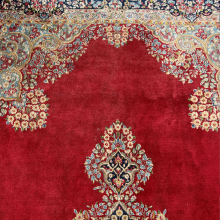 Handgeknüpfter Orientteppich Kerman/Kirman 303 × 396 cm – Wolle auf Baumwolle