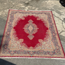 Handgeknüpfter Orientteppich Kerman/Kirman 303 × 396 cm – Wolle auf Baumwolle