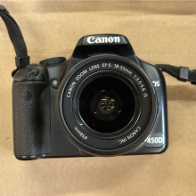 Canon EOS 450D DSLR Kamera mit EF-S 18-55 mm Objektiv