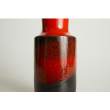 Tischvase Steuler Fat Lava Keramik rot-schwarz