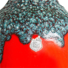 Vase Fat Lava ES-Keramik rot