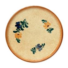 Keramikteller Blumendekor Vintage...