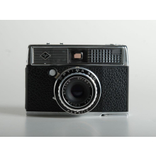 Agfa Optima 500 Kleinbildkamera mit Ledertasche von 1964