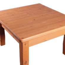 Kleiner Wohnzimmertisch Holz Kiefer Massiv Eckig Braun