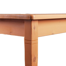 Kleiner Wohnzimmertisch Holz Kiefer Massiv Eckig Braun