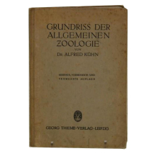 Buch Dr. Alfred Kühn "Grundriss der allgemeinen...