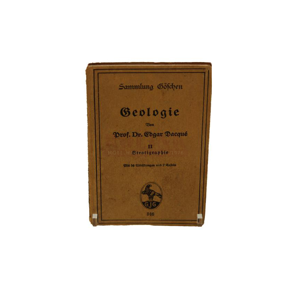 Buch Prof. Dr. Edgar Daqué Geologie - II Stratigraphie Walter de Gruyter & Co. Verlag 1920