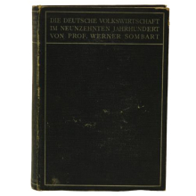 Buch Wermer Sombart "Die deutsche Volkswirtschaft im...