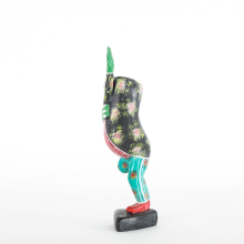 Dekofigur "Dancing Frog" Handarbeit