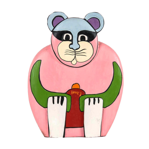 Dekofigur "Honey Bear" Holz Handarbeit