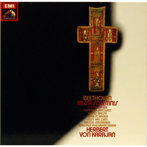 Schallplatten "Missa Solemnis D-Dur Op. 123" Beethoven Herbert von Karajan 2 LPs 1975