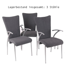 Chair Company Küchenstuhl Mit Lehne Gepolstert Hellgrau